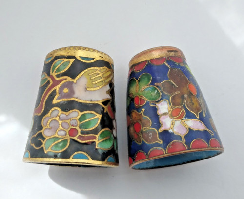 Two chinese cloisonne metal - two,