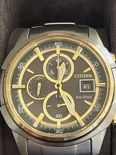 Citizen Men's Eco Drive Chronograph Date S Watch with Steel Bracelet