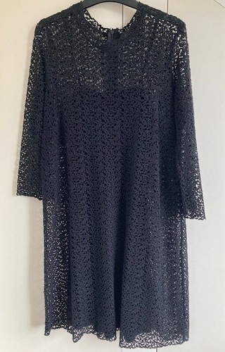 Zara black lace - lace, knee