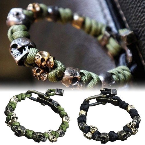 Retro skull handmade bracelet - handmade,