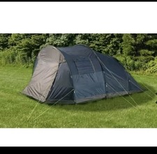 Halfords 4 Person Tunnel Tent with Canopy Premium Tent 