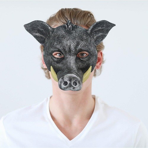 Realistic wild boar mask pu - boar,