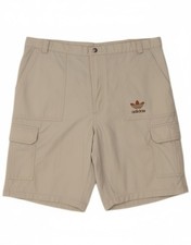 ADIDAS Mens Cargo Shorts W34 Large Grey DZ87