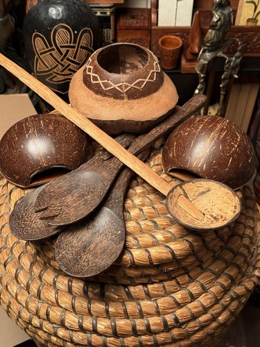African coconut shell - african,