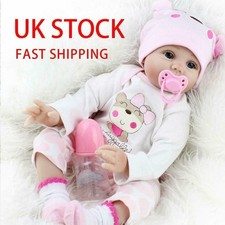 22" Reborn Baby Dolls Vinyl Silicone Real Handmade Realistic Newborn Doll Gift