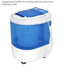 Washing Machine 2 in 1 Portable Free Standing Compact Tub Washer Spin Dryer