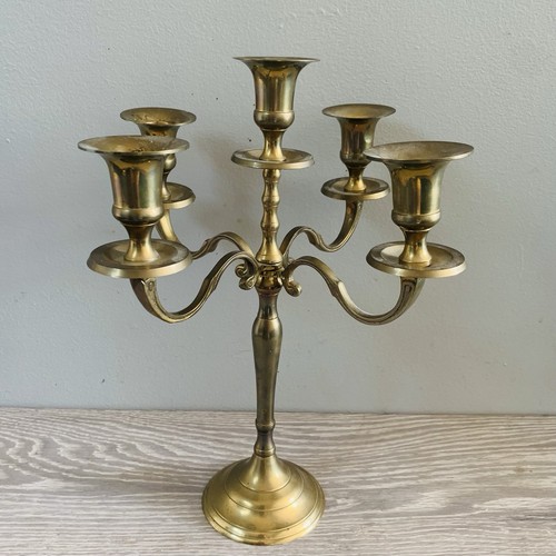 Vintage candelabra gold tone - candelabra,