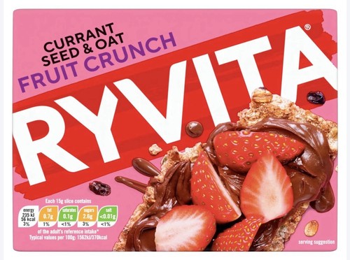 Ryvita fruit crunch crisp - fruit,