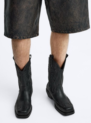 Zara knee high cowboy boots - knee,