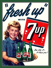 7up retro metal - 7up,,