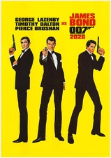2026 Wall Calendar (12pg) JAMES BOND Vintage 007 Spy Action Movie Poster 1519