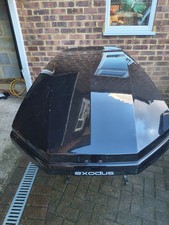 Exodus Roof Box 470 Litre Capacity Black  Gloss