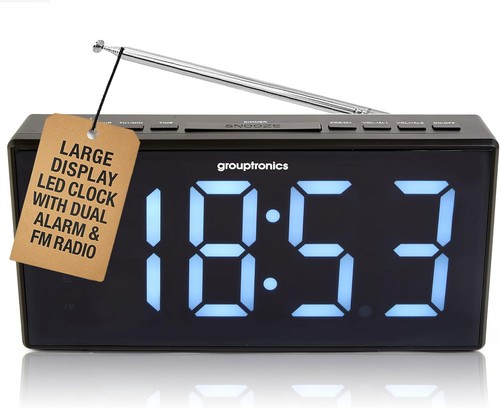 Digital alarm clock radio - clock,