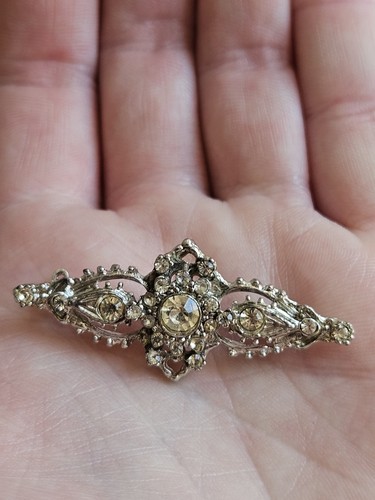 Vintage silver tone filigree - tone,