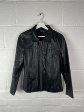 Vintage Sardar London Black Leather Zip-up Jacket