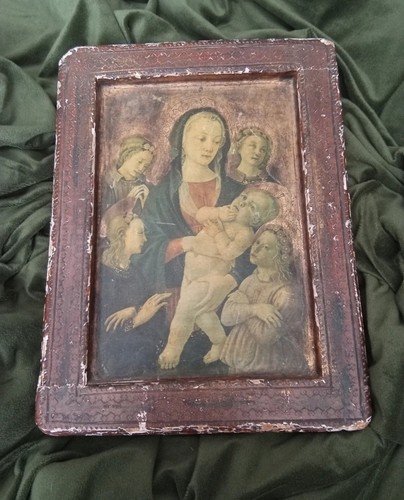 Antique wood gesso virgin - wood, &