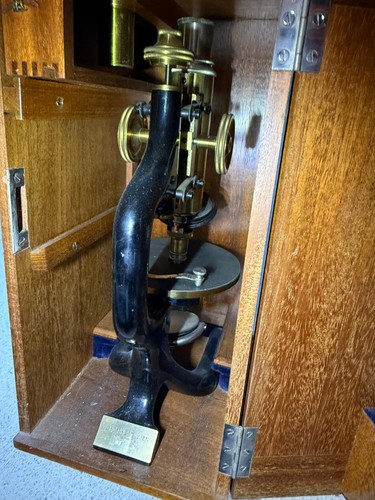 Antique microscope reichert - antique, c.