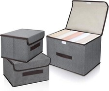 3Pcs Foldable Canvas Storage