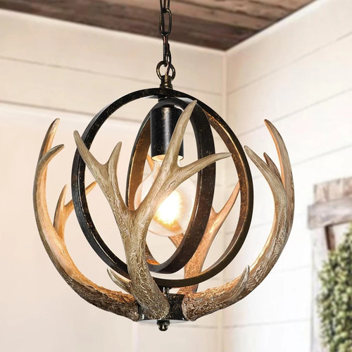 Rustic antler chandelier 14 - rustic,