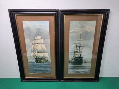 Pair vintage sailing tall - pair,