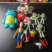 Toy Story Figure Bundle Some Wear , Kaboom Control Working, Bike Not Working