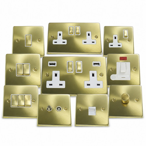 Satin brushed brass light - brushed,