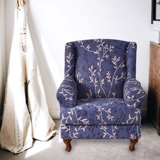 Wingback Chair Cover Couch Furniture Protector Washable for Wedding Bedroom