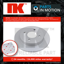 2x Brake Discs Pair Solid Rear