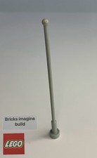 1 x Lego 2569 antenna whip Old Light Grey - Classic Space, Train - 9E