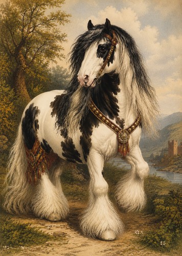 Gypsy vanner horse art - vanner,