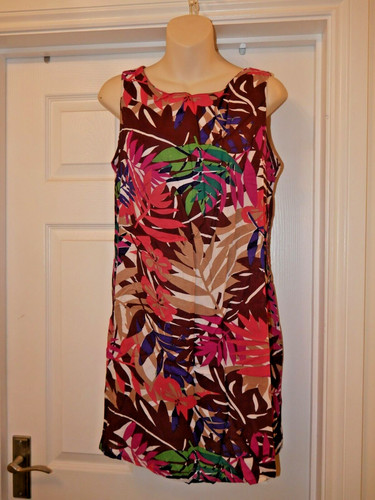 Bold leaf dress size summer - leaf, 10