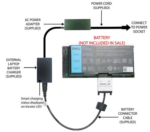 External laptop battery - external,