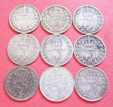 Edward VII silver threepence