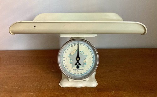 Vintage pediatric baby scale - pediatric,