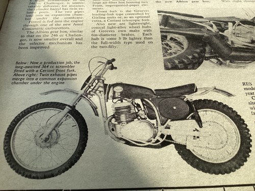 Greeves 360 scrambler 1966 era - scrambler,