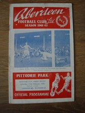 1961/62 ABERDEEN v GLASGOW RANGERS