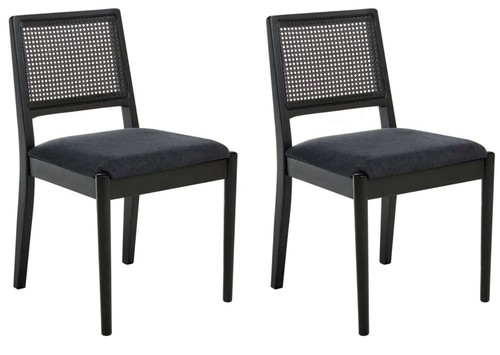Beliani black rattan dining - beliani,