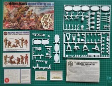 AIRFIX 1:32 Multipose British Infantry 1939-45 vintage model kit W/ EXTRAS