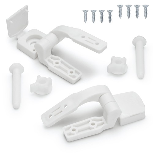 White plastic toilet - white,