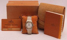 Ebel Classic Wave 35mm 18k 750 Gold Bezel Men's Watch - E 1187141