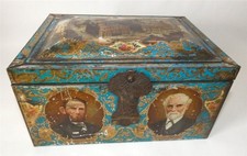 Antique CWS Biscuit Tin Jubilee c 1913 Large Cooperative Wholesale Society Coop