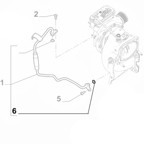 Genuine turbo line pipe - genuine,