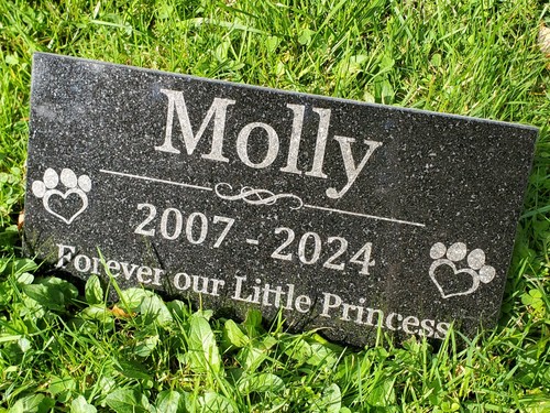 Pet memorial grave stone - memorial,