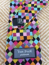 Van Buck Platinum Limited Edition 100 Silk Tie 8.7cm