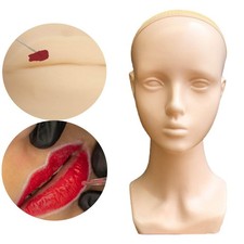 Female Mannequin Head with Shoulder Long Neck Manikin Head Female Dolls
