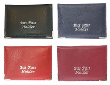 Soft Real Leather Bus Pass