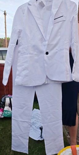 White suit dressing 70s - dressing, up