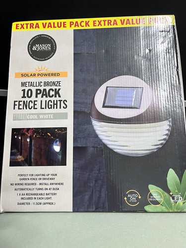 Mason jones solar led - solar, fence