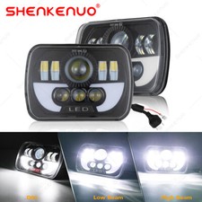 2pc 7x6 5x7 Led Headlights