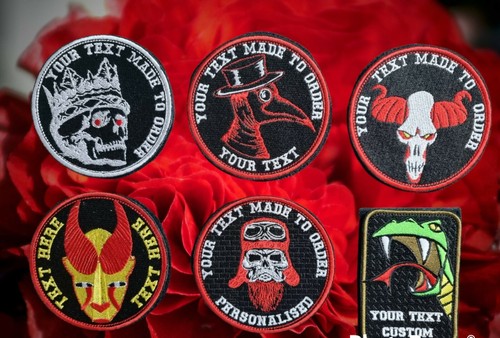 Personalised embroidered badge - personalised,